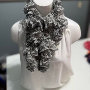 ✨ Handmade Ruffle‎ Lace Scarf — 56" — Soft, Lightweight & Flouncy